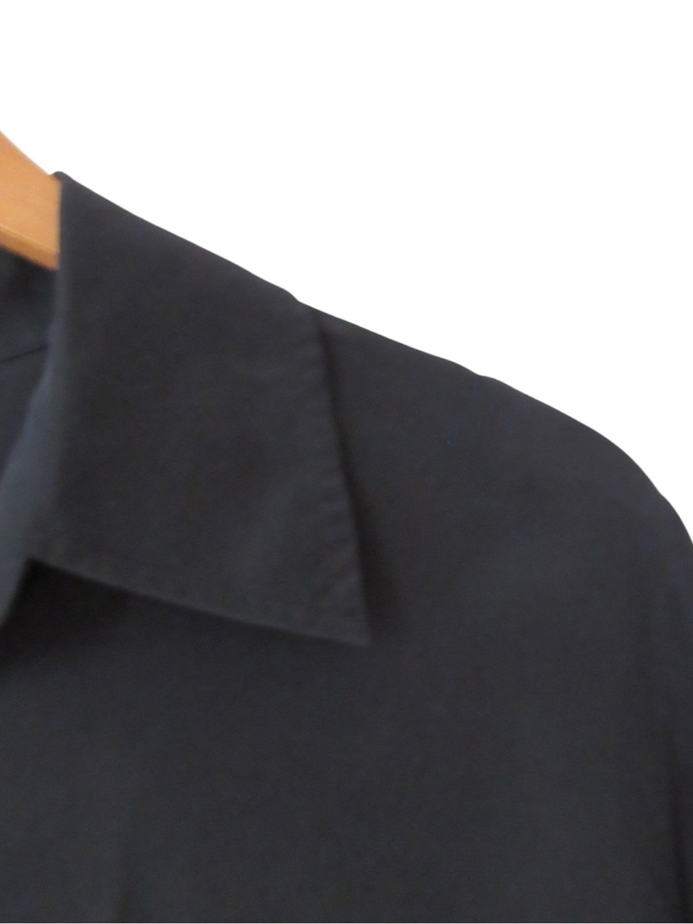 Soft Surroundings Silk Button Down Shirt Tunic Large Black Lagenlook Minimalist - Picture 3 of 8